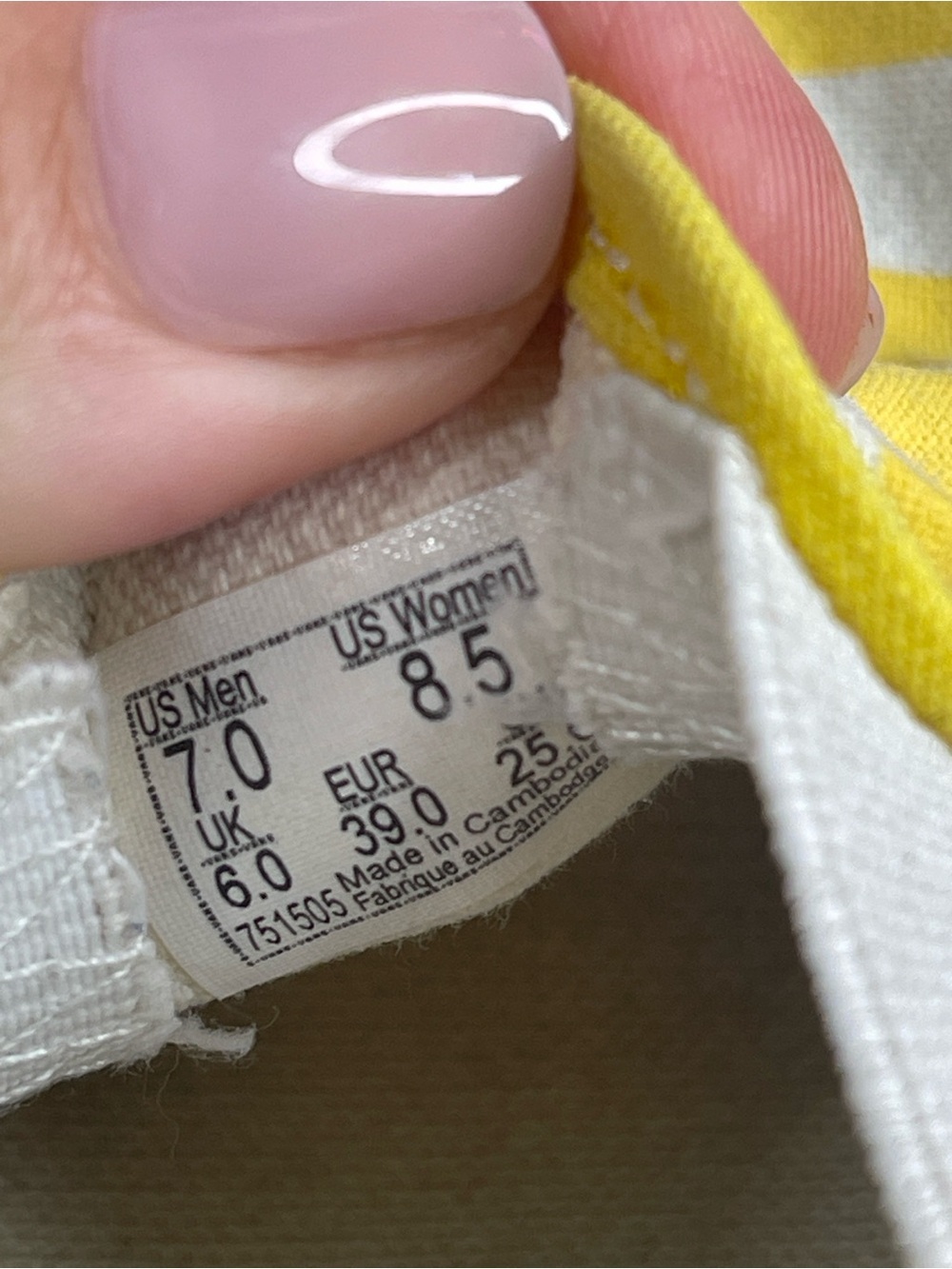 Vans Classic Slip On Yellow White Checkerboard Sneakers Womens Size 8.5 Skate - Picture 4 of 5